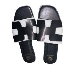 BRAND NEW Women's Flat Sandals Dressy Comfortable Slide Sandals SIZE 9.5